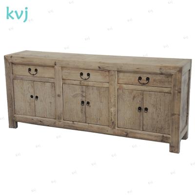 China KVJ-7952 Solid Wood Vintage Reclaimed Wooden Sideboard Sideboard With Drawers for sale