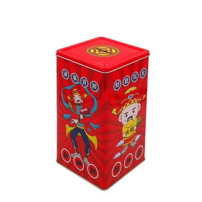 China Gift & Wholesale Square Tin Box Craft Tea Gift Metal Packaging Boxes, Metal Tin Can Container Box Jar, Silver Tin Box Custom for sale