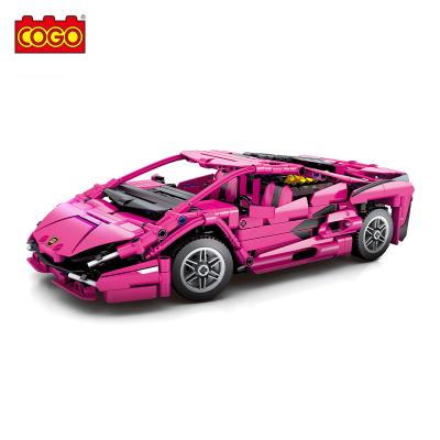 China Hot Selling Toy COGO 870 PCS Building Block Racing Car Cross Country Plastic Educational Plastic Vehicle Toys Cars For Kids for sale