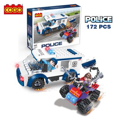 China Building Toy COGO 172 PCS Police Robber Fighting Building Block Educational Bricks For Kids Best Toys for sale