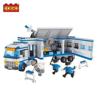 China Educational Building Toy COGO 424 PCS Children City Building Block Police Bricks Toys For Children for sale