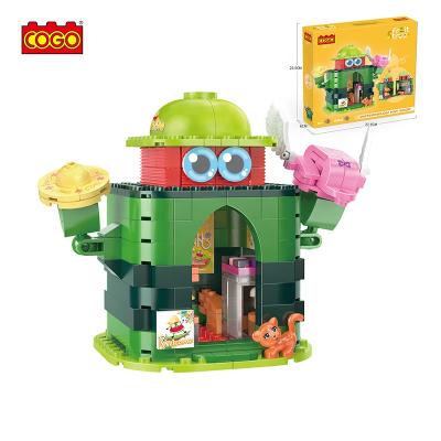 China Plastic Building Toy COGO Fruit Building Block Assembly DIY Building Blocks Toy Sets For Kids Gifts Bricks Toys for sale