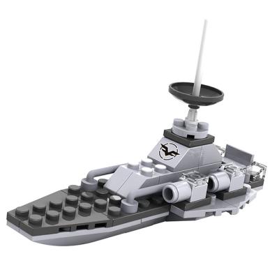 China New DIY Building Toy COGO Free Combination Maritime Military Warship Building Block Set Play Toys For Children for sale