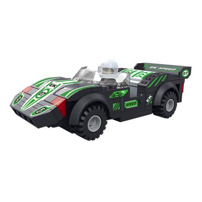 China New Modern Building Toy COGO City Racing Cars Plastic Car Building Block Set Car Toys For Children for sale