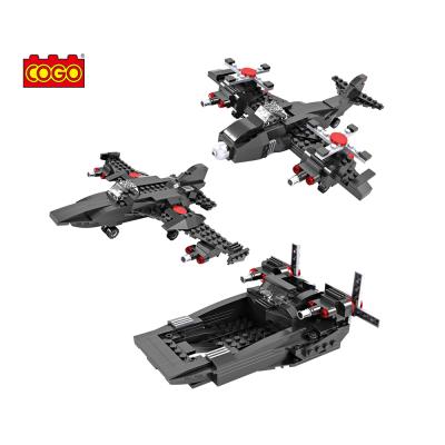 China Building Toy COGO Creator Flying Helicopter 3in1 Deformation Model Building Blocks Educational Toys For Children Compatible legoingly for sale