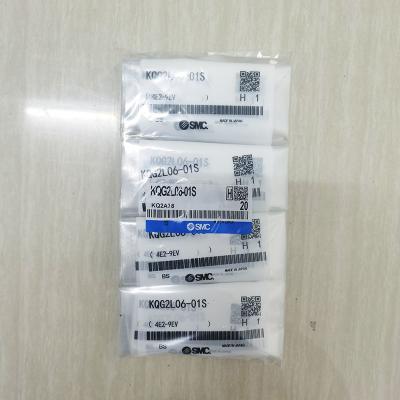 China SS316 Enlace de tubería de gas roscado en forma de L KQG2L06-01S SMC IOC en venta