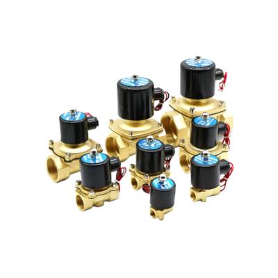 China 2W040-10 válvula de solenoide de operación directa de 2 vías de latón 3/8 pulgadas en venta