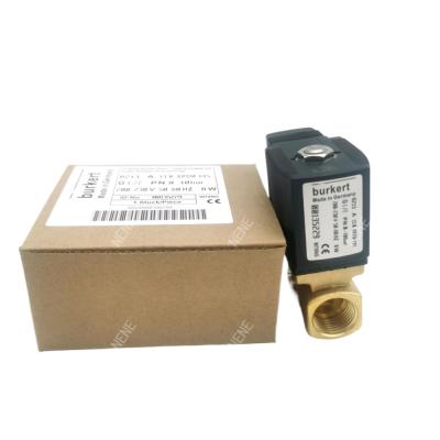 China 00126202 Burkert-solenoïde klep G1/8 2.5 Stroomgat AC24V 8W 6014 D Normaal geopend Messing klep lichaam 32 * 32 0~6bar Te koop