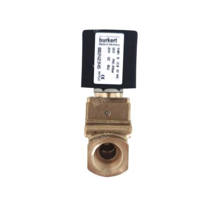 China 00126162 6014 D válvula de solenoide de burkert de acción directa Conexión de la placa inferior Normalmente abierta 2.0 Agujero de flujo AC24V 8W Cuerpo de válvula de latón 0~10bar en venta