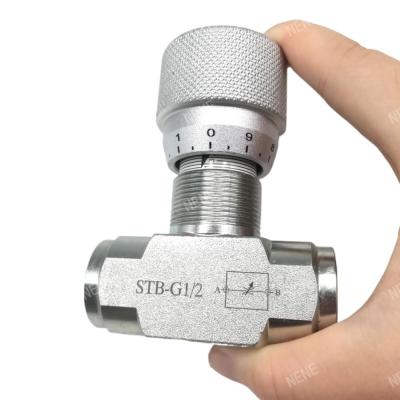 China Throttle Valve STB-G1/2 High Pressure Resistant Flow Control Valve STB Hydraulic Throttle Valve for sale