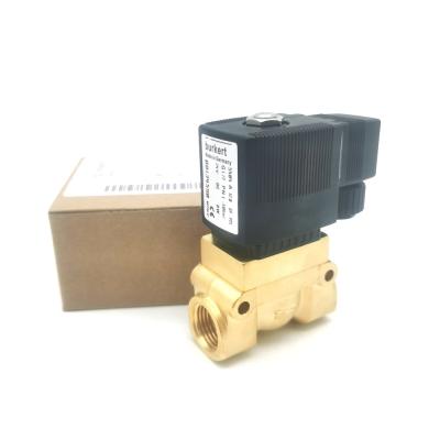 China 00134237 6013 Tipo Burkert válvula eletromagnética G1/8 DC24V Corpo de latão NC Selo FKM à venda