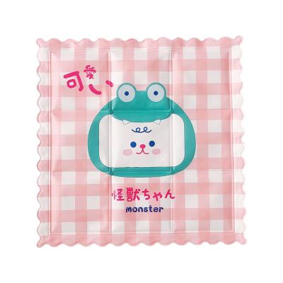 China Central Institute of Statistics Waterproof Wind PVC Sofa Cushion Creative Cartoon Ice Hot Selling Creative Cool Cushion for sale