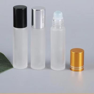 China Glass Personal Care 10Ml Doterra White Roll On Bottle Perfume Bottle Essential Oil Bottle for sale