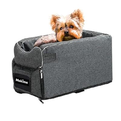 China Fashionable Back Seat Booster Pet Car Dog Beds Booster Armrest Dog Seat Stored High for sale