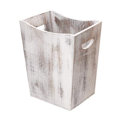 China Best Sustainable Wooden Standard Trash Bin Wooden Kitchen Trash Can for sale