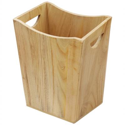 China Hot Sale Kitchen Decorative Wooden Trash Can Country Stored Wooden Trash Cans. for sale