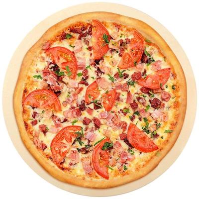 China Factory supply 15inch round restaurant viable pizza stone with pizza dough cutter baking tools accessories. for sale