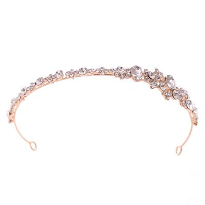 China Corona AMOR Hot Sale European and American wedding crown vincha headbands rhinestone diadems bridal hair accessories for sale