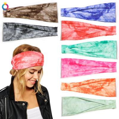 China Popular Women's Bandana Fashion Makeup Spa Scarf Women's Sports Amor Tie Ear Designer Wrap Printing Elasticity Headbands for sale