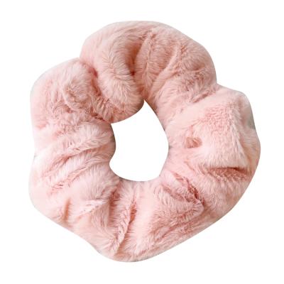 China Elegance Manufacturer Made New Mono Soft Plush Hair Loop Rope Headhand Mono Soft Warm Scrunchies for sale