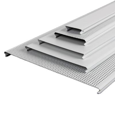 China Artistic White C Shaped Aluminum Strip Drop Ceiling Strips Stretch Ceilings Railway Station Aluminum Ceiling for sale