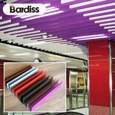 China Artistic Ceilings Station Lobby Suspended Aluminum Metal Partition Ceiling System For Aluminum U Tube Ceilings for sale