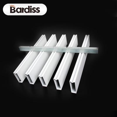 China Artistic decorative square shape ceiling aluminum tube ceilings white partition ceiling for dining hall for sale