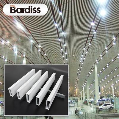 China Decorative Ceilings U Shape Aluminum Aluminum Tube Suspended Ceiling Baffle White Aluminum Ceiling for sale