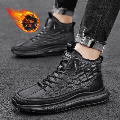 China Indoor. Weatrproof Outdoor Soft Comfortable Platform Shoes Black Mens Sneakers for sale