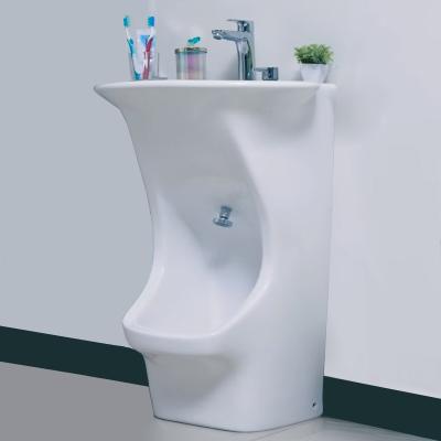 China Sanitary Handicap Wash Station Vessel Wash Feet/Aging Care Mosque Lavatory Hygenic Ablution and Public Hand Bath Toilet Room Mosque Sink Pedestal Lavator for sale