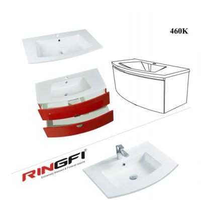 China Minimalist ADD 460K Home Washroom Basin Slim Hot Selling Intertek Certified Ceramic Basin for sale