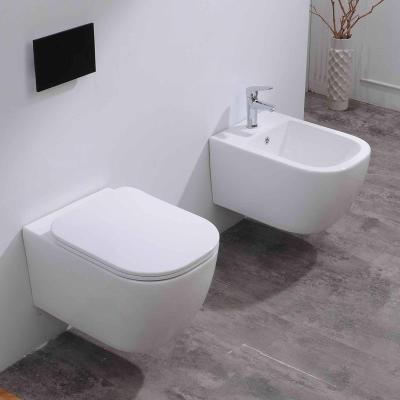 China Other Italy Standard Easy-cleaning Rimless Toilet Trap Ceramic Sanitary Ware P WC for sale