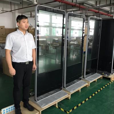 China Outdoor 42 46 55 65 Inch Floor Stand Digital Signage , LCD Display , Advertising Screen for sale