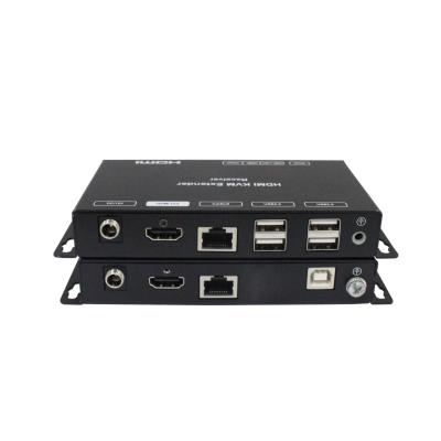 China 4x USB Port On Receiver Foxun SX-EX46B 1.65Gbps HDCP1.4 Support 1080P@60Hz USB2.0 100m Over Single Cat5e/6 Cable Under Non-USB Video Mode KVM HDMI Balanced Transformer for sale