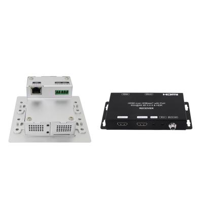 China Up to 100M, 4K2K@60Hz 4:4:4 Support HDR 18G Wallplate HDBaseT HDMI Extender Kit Up to 70m, Support HDR 18G Up to 70m for sale