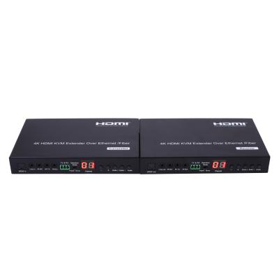 China Foxun 120m 4K HDMI Video Extender Output Rotation Over IP Support Video Wall Through 10G IGMP Ethernet Switch, Telnet Command, RS232 Control for sale