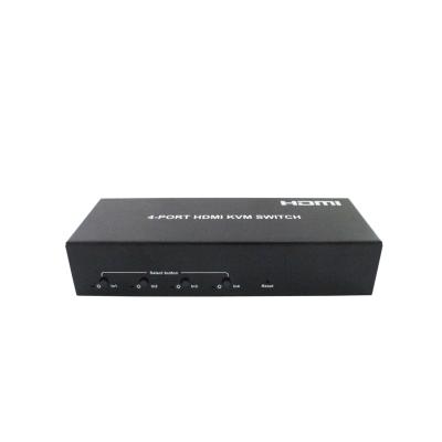 China Foxun SX-KVM401B 4x1 HDMI KVM Switch 4k@30hz using only 1 set of keyboard, mouse and monitor to control 4 host SX-KVM401B devices for sale