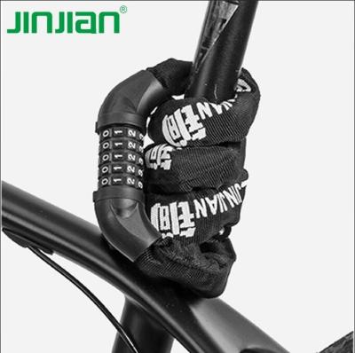 China Wholesale 5 Digits 100000 Combination Durable Jinjian High Security Electric Bike Chain Lock for sale