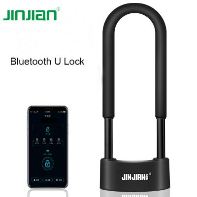 China Durable High Security Phone App Control IP65 Sharing Smart Keyless Bicycle U Lock for sale