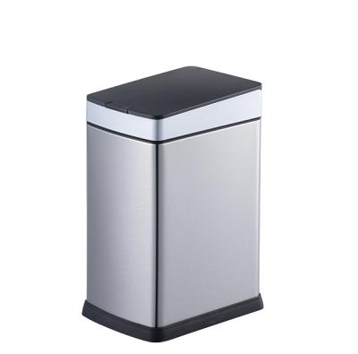 China New Viable 8L Stainless Steel Trash Can Sensor Bin Smart Trash Can for sale