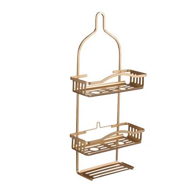 China Sustainable Bathroom Shower Trolley Rack Organizers Shampoo Aluminum Bathroom Holder for sale