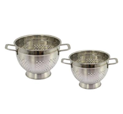 China Metal Household Kitchen 201# Stainless Steel Colander for sale