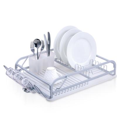 China New Sustainable Aluminum Plate Drying Rack With Drain Board Assembly for sale