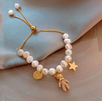 China FASHIONABLE Hot Fashion Baroque Freshwater Pearl Bracelets for Women CIA Trendy Cartoon Supports Fine Jewelry Bracelet Accessories for sale