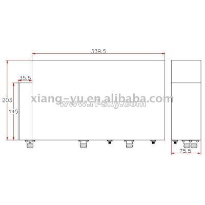 China Wholesale Price 380-395MHz RF Duplexer-Filter Bandpass Components 485*250*133.5 mm for sale