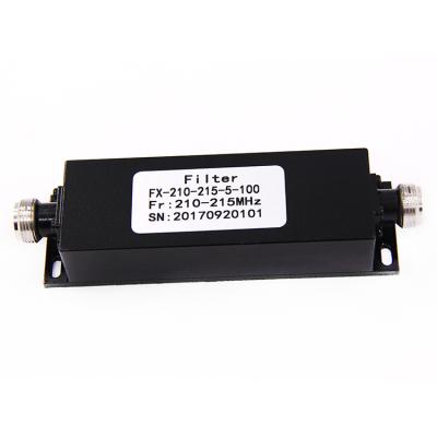 China hot sale 210-215mhz N-F NJ stopband active power rf catv cavity high pass low pass filter 122.8*37*24.4 mm for sale