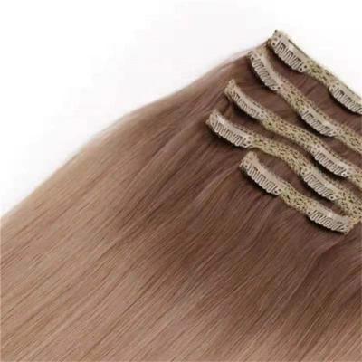 China Wholesale silky straight wave clip in hair extension, virgin hair extension, blonde 613 hair clip in hair for sale