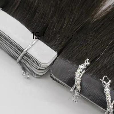 China Wholesale Silky Straight Unprocessed Skin Straight PU Hair Bone Wave Tape Hair Weft Extensions for sale