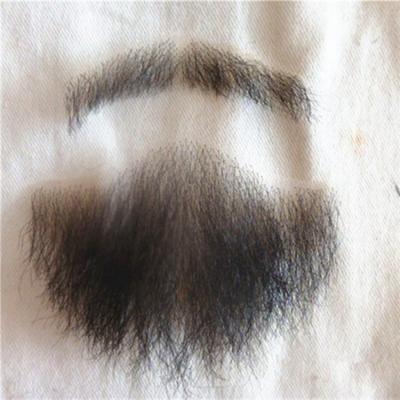 China Hair Costume Beard For Sale Real Party Beard Mustache Men Fake Beard Factory for sale