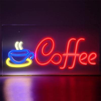 China High Brightness Cafe Flex Neon Sign For Business Modern Custom Neon Led Light Signs For Wall Business Neon Signs for sale